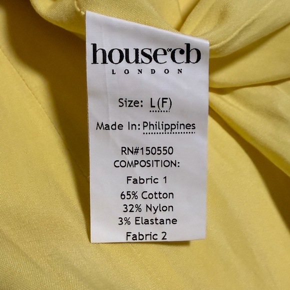 House of CB Butter Yellow Clarabelle Strapless Dress - Size Large Fuller Cup - Picture 6 of 7